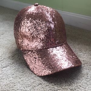 Glitter Rose Gold Hat 🤩